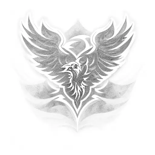 Combine The Client's Favorite Football Team Logo With A Phoenix