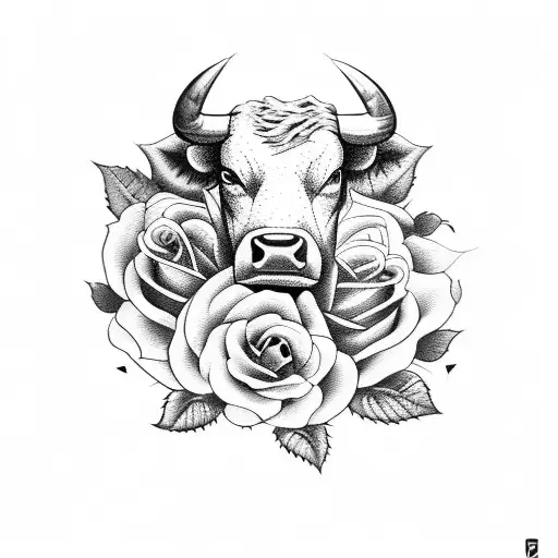 A Bull Made Of Roses