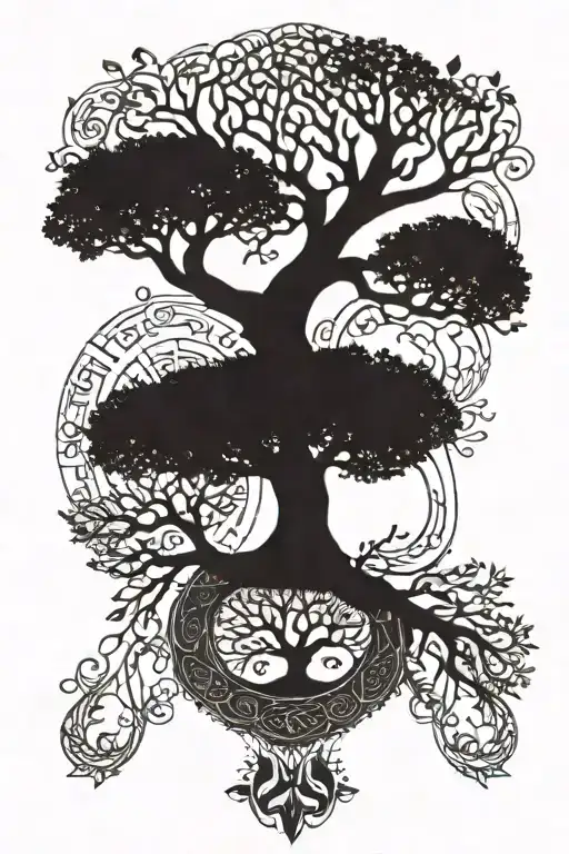 Tree Of Life Woman Reaching Up