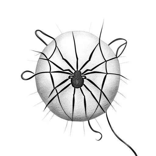 Spider Floating By Balloons
