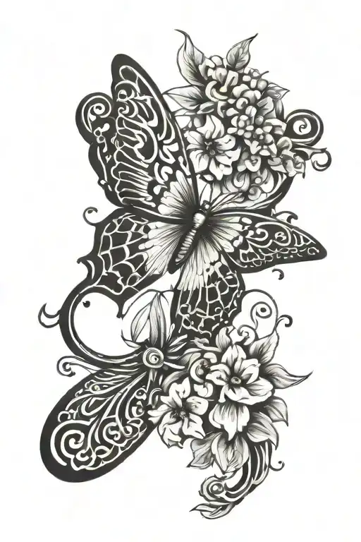 Butterfly With Dagger