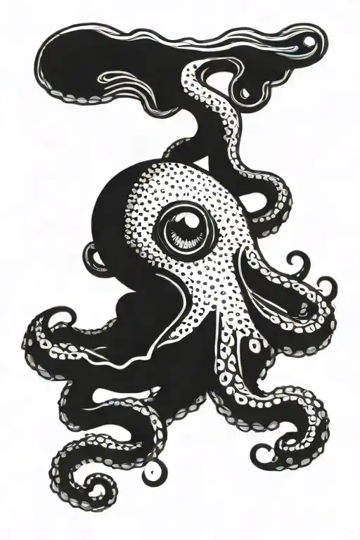 Octopus Holding Eyeball