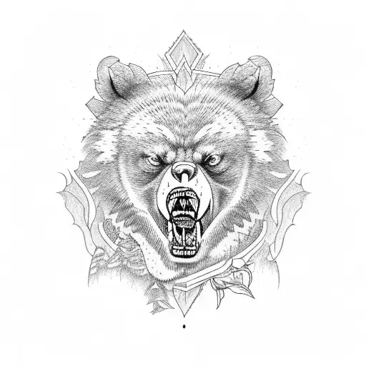 Snarling Bear