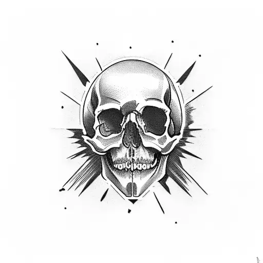 Skull Carpe Noctem In Forehead