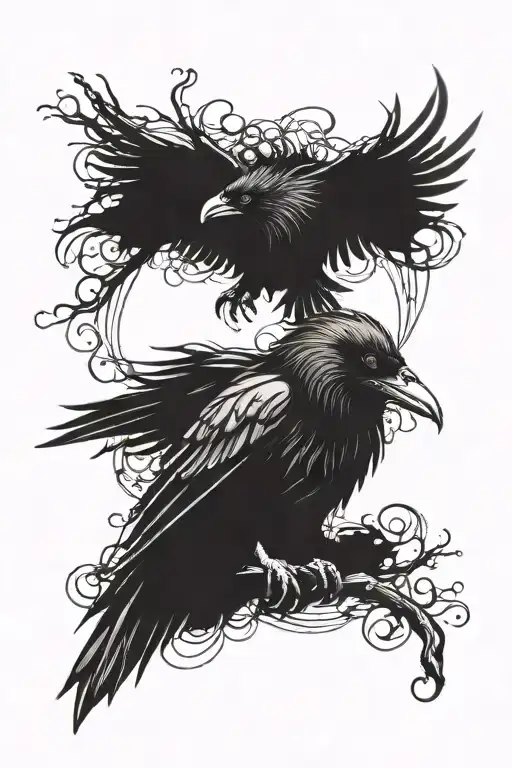 Dark Spooky Gothic Raven