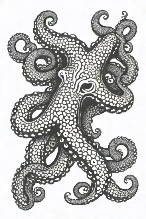 Japanese Octopus Tatoo Leg Design
