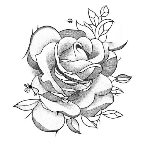 Roses And Peonies And Berries And Little Flowers