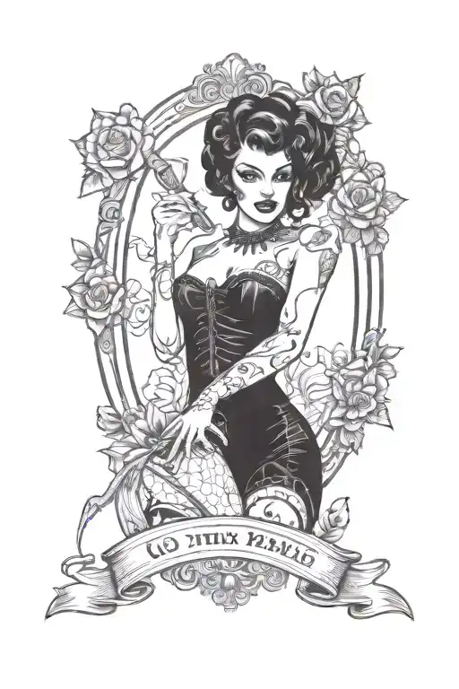 Goth Pinup Model
