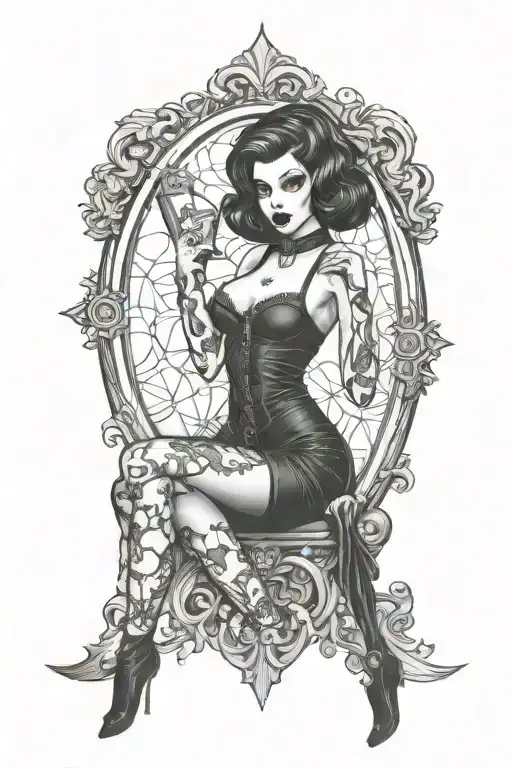 Goth Pinup Model