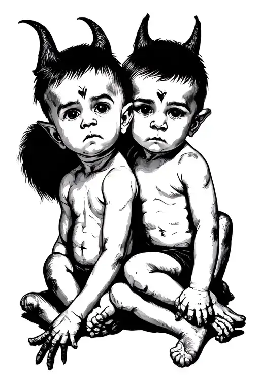 Evil Twin Baby Boys