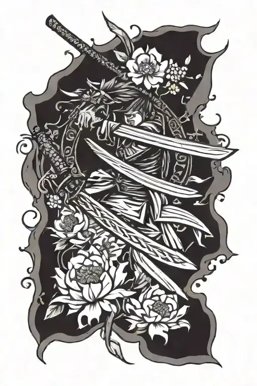 Katana And Sakura