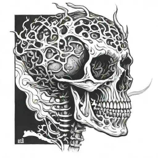 Burning Skeleton Suffering