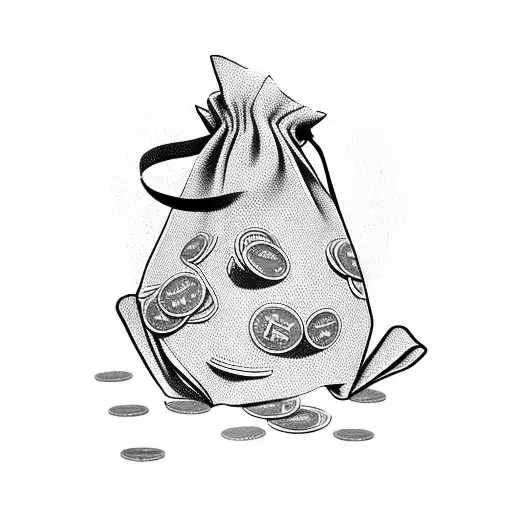 Money Falling Out Of A Moneybag