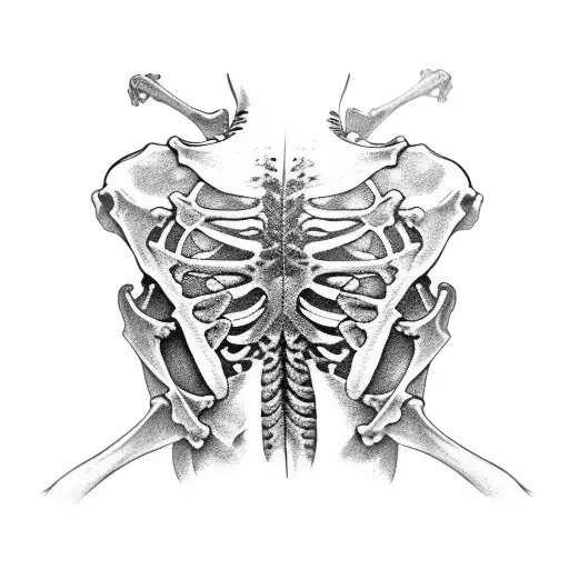 Strange Skeleton Back Piece