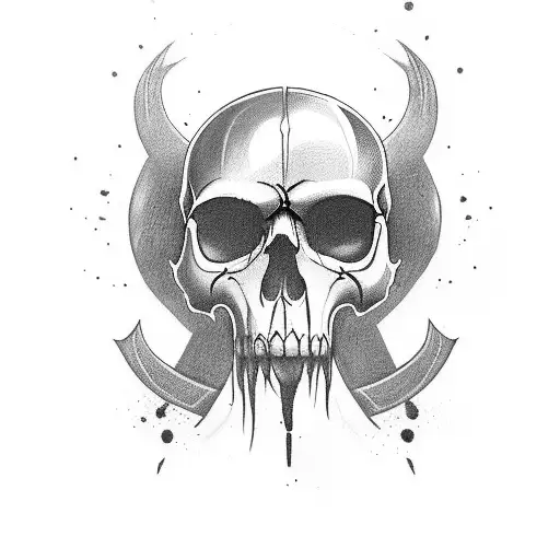 A Warrior's Skull To Do On Your Calf