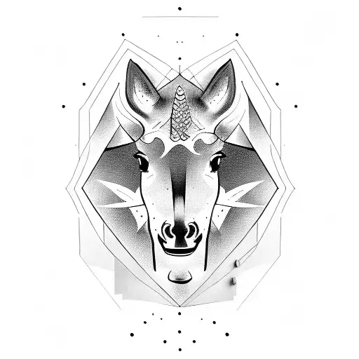 Horse With Wlof Head