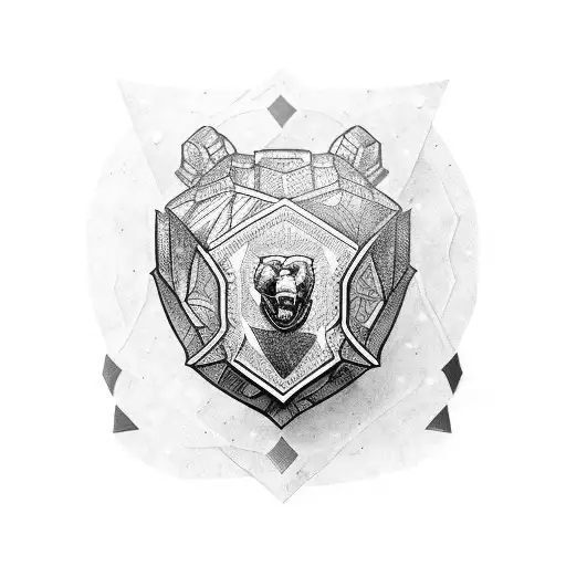 Armored Bear With Shield