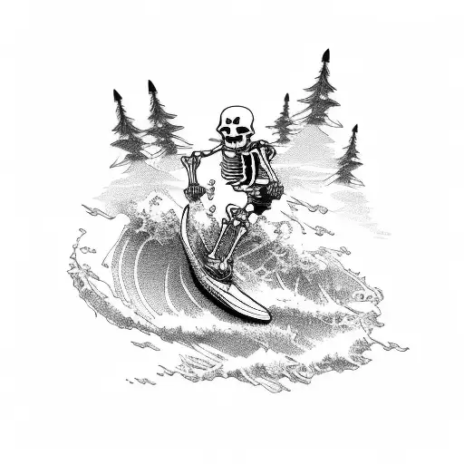 Skeleton Riding A Honda Wave