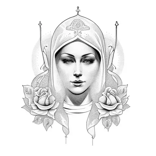 Mother Mary Full From Head To Toe