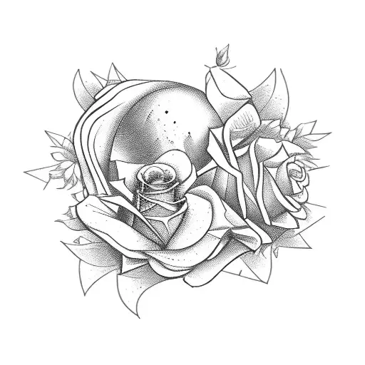 Tarot Lovers Card And Roses