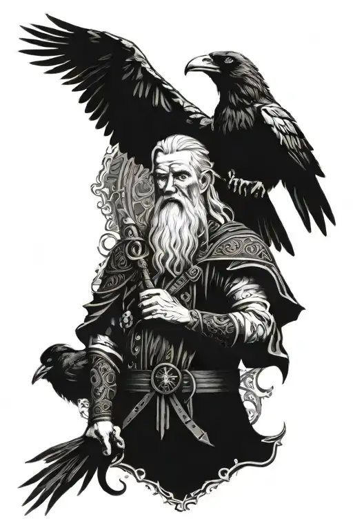 Odin And His Ravens