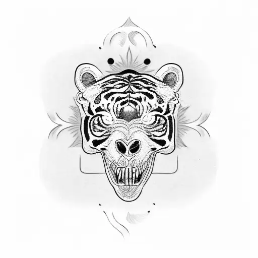 Karma With Skull And Tiger