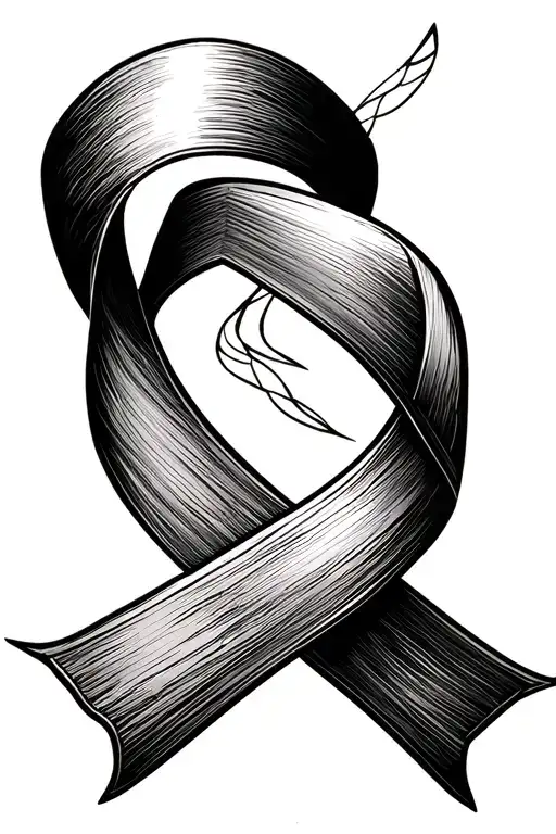 Cancer Ribbon Intertwined