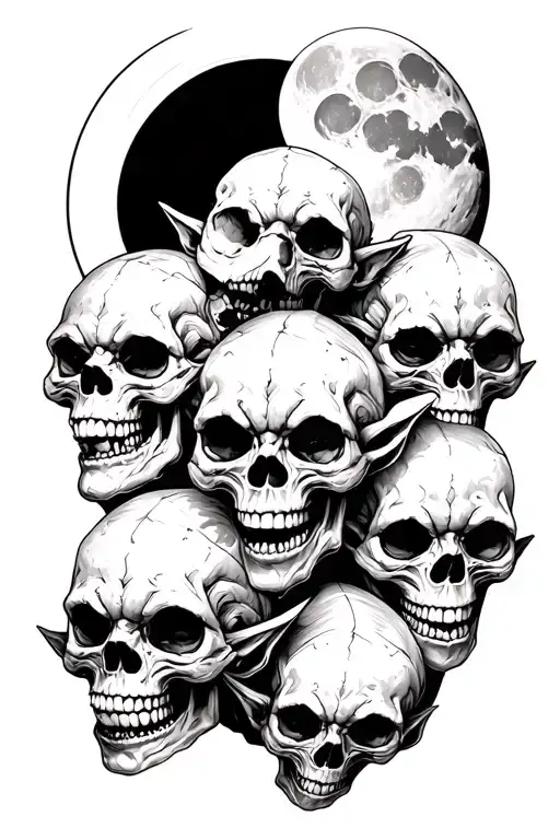 Skulls Of A Goblin Moon