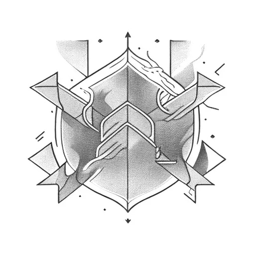 Native Arrow With Lighting Coming From The Tip