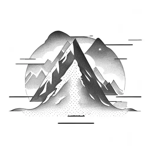 A Pilot's Silhouette Standing On A Sawblade With Mountains In The Background