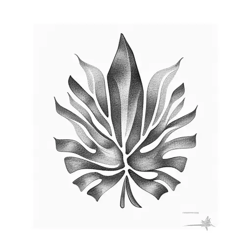 Vase With Monstera Plant