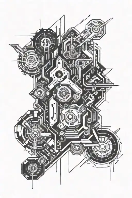 Abstract Tech Themed