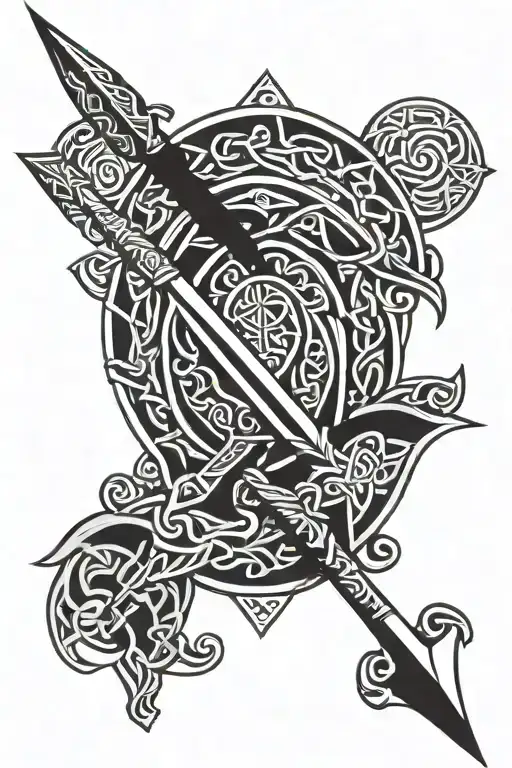 Celtic Arrow Design