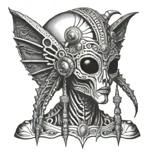 Alien With Indian Head Dress