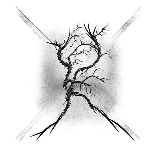 Barbed Wire Tree Showing Reborn