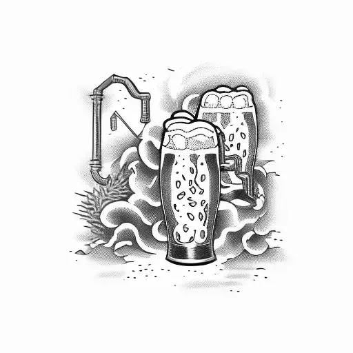 Brewery Beer Signs Hops Malt Yeast Artwork Brewer Big Symbol