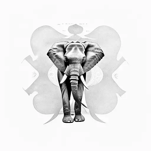 Elephant Negative Space