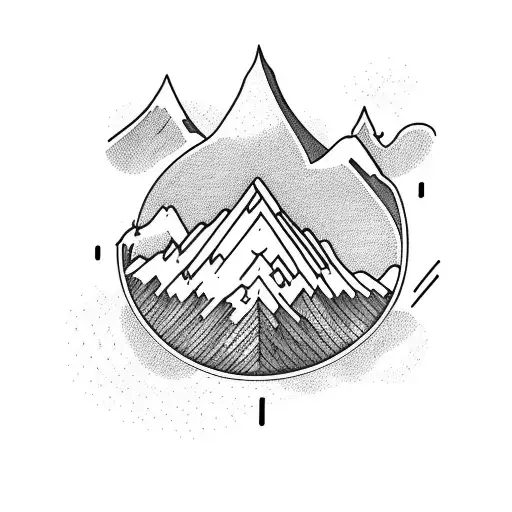 A Majestic Mountain Range With A Hiking Trail Winding Through It