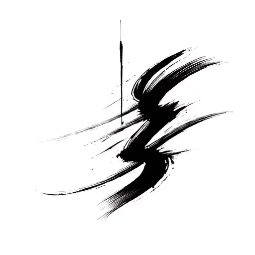 Abstract Design Brush Strokes