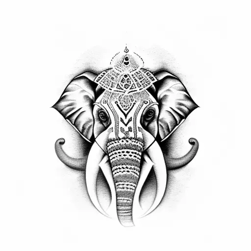 Hindu Elephant Face