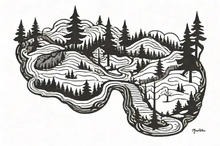 Spooky Forest Trail Winding