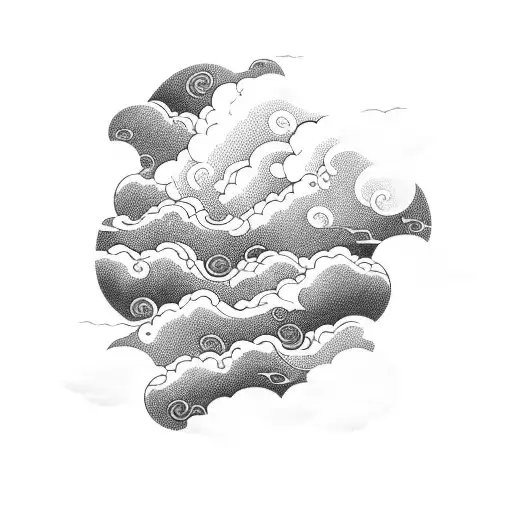 Asian Clouds And Waves Sea Asian