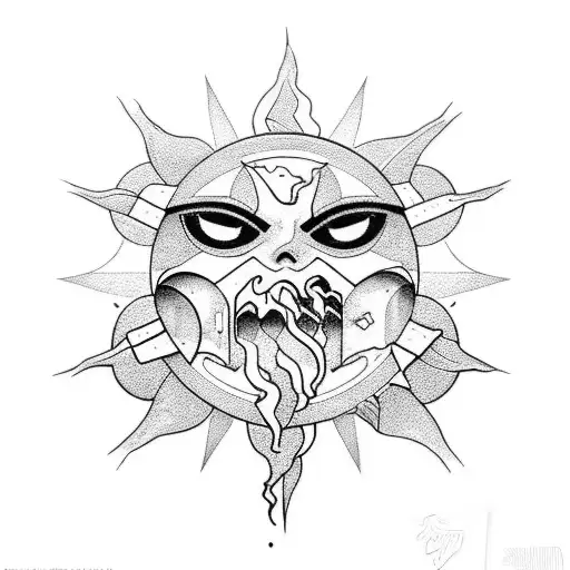 Sun And Moon Cyberpunk