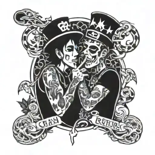 Crazy Rockers Friends Smoking Cigarette