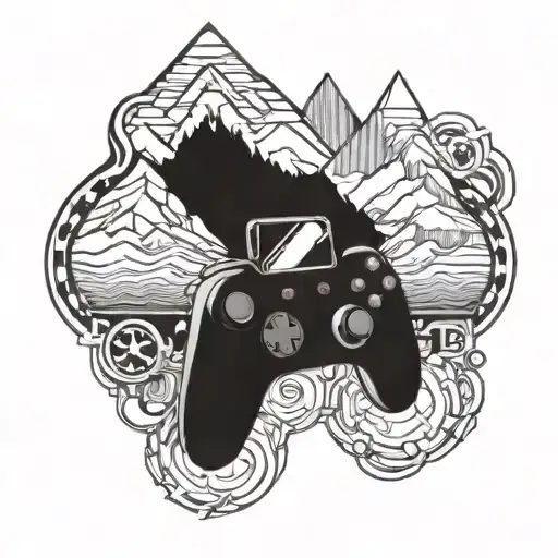 Traveling Mountains And Gaming Controller Morphing