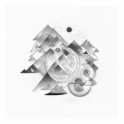 Abstract Representation Of The Milky Way