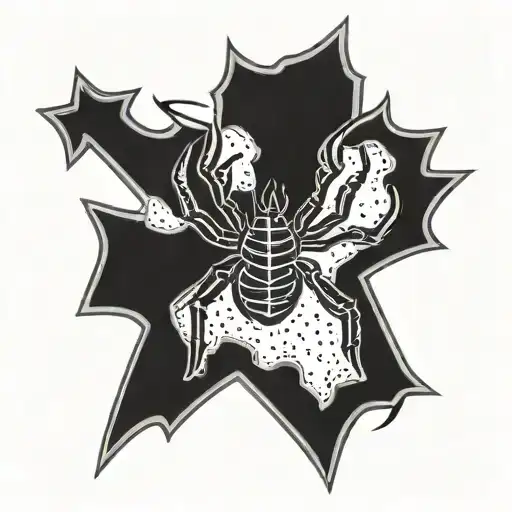 Spider Outside Six Point Sheriff Badge