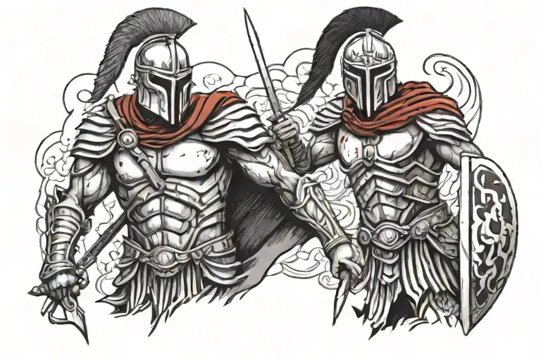 Blood And War And Spartan Warrior