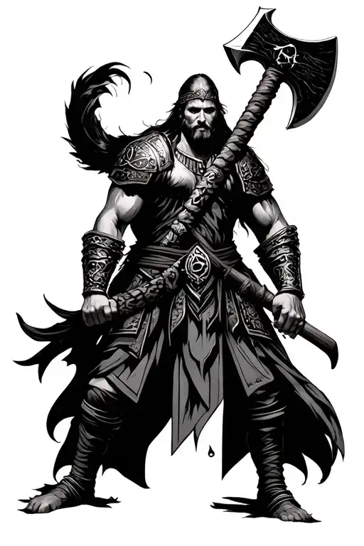 Warrior With The Ax