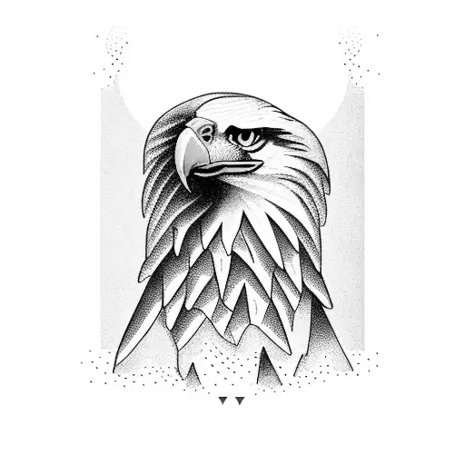 A Majestic Eagle Perched On A Chain With Musical Notes Intertwined